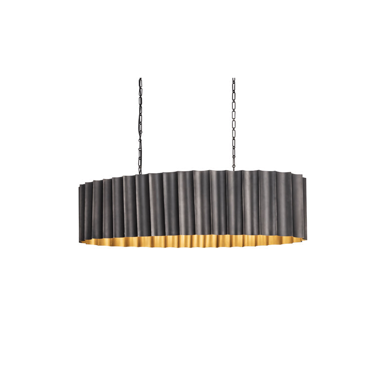 Allegra Linear Pendant Gunmetal