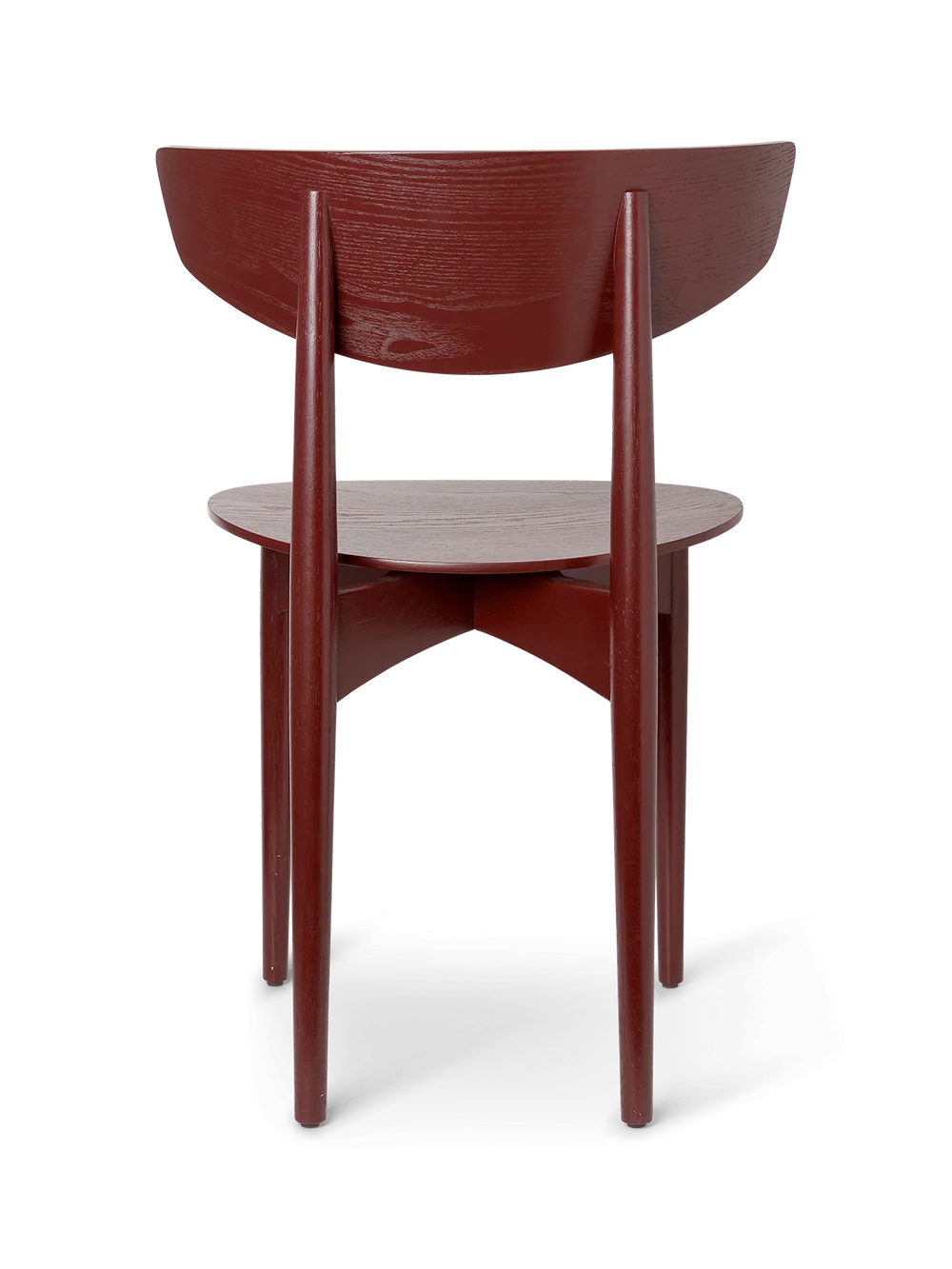 Herman Dining Chair Wood Red Brown