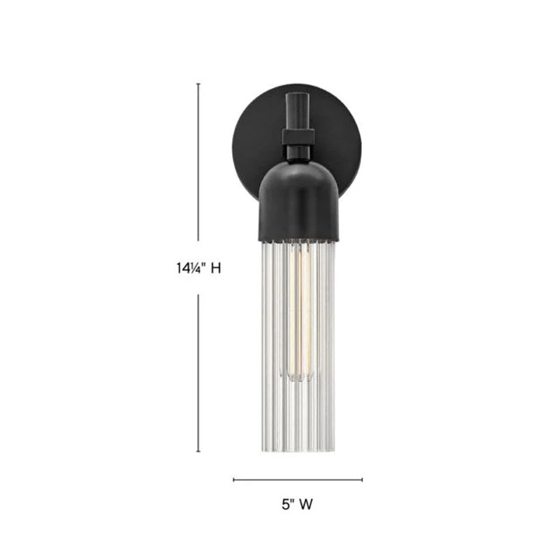 Soren Medium Sconce Black