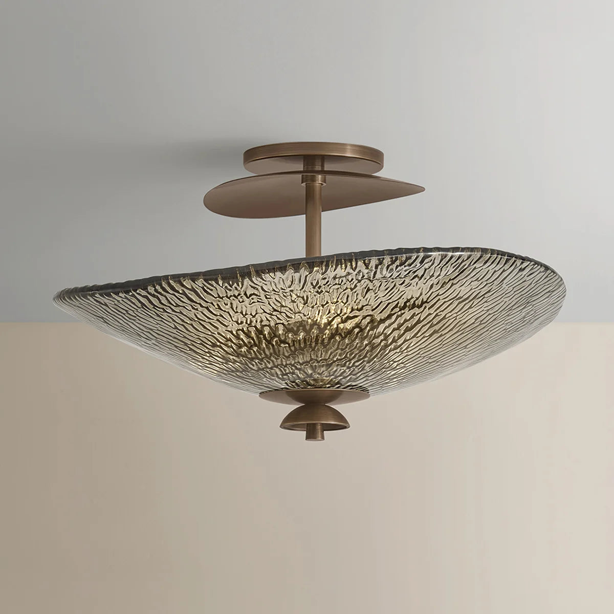 Alba 3 Light Flush Mount Bronze