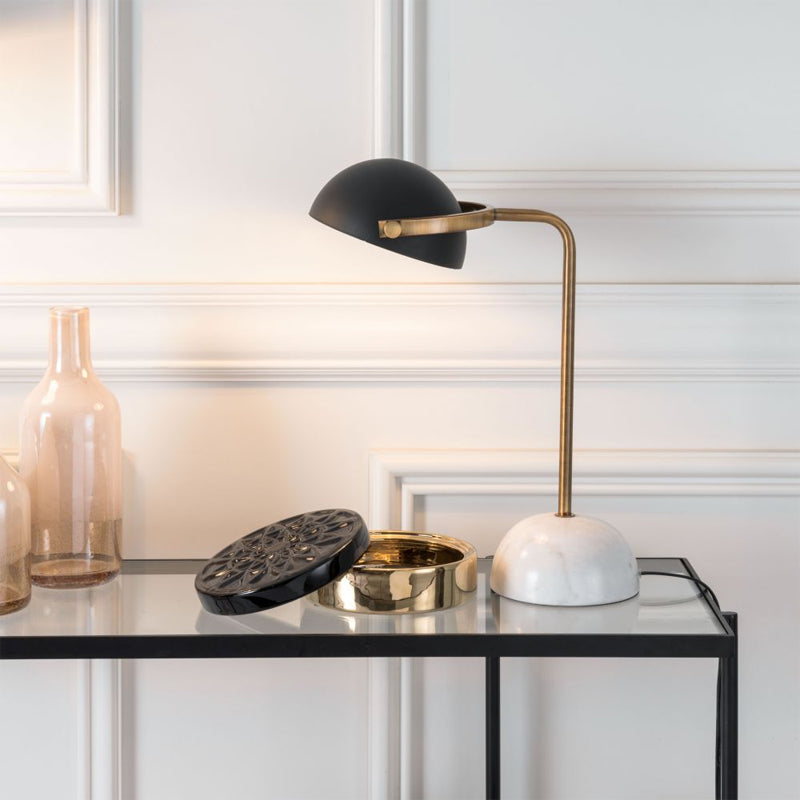Irving Table Lamp Black & White