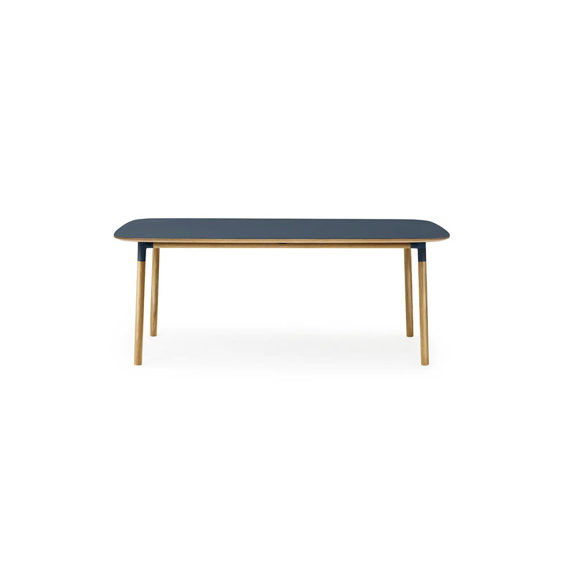 Form Table Large Blue/Oak
