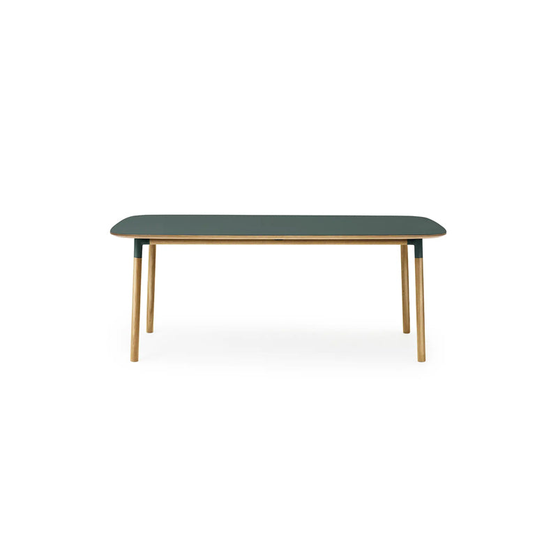 Form Table Large Green/Oak
