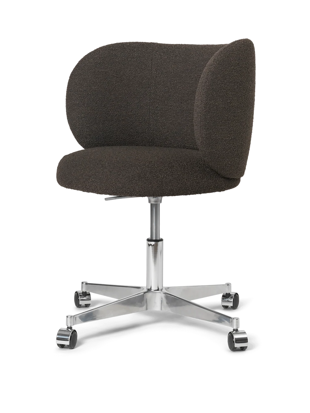 Rico Dining Chair Castors Dark Brown
