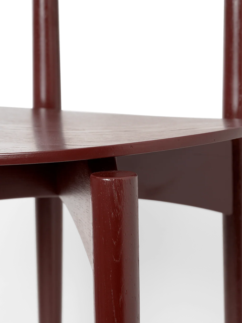 Herman Dining Chair Wood Red Brown