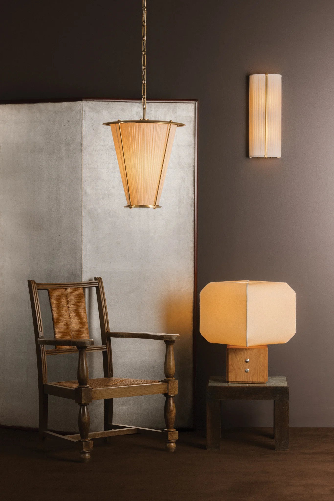 Cornell I Wall Sconce Brass