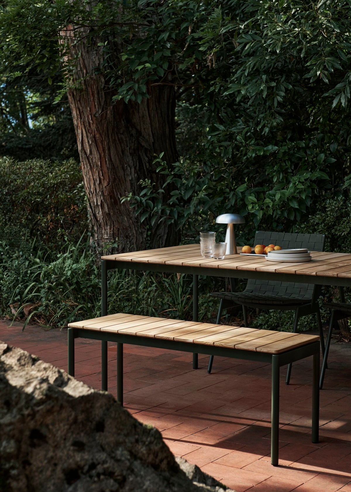 Ville Outdoor Dining Table AV26 Bronze Green