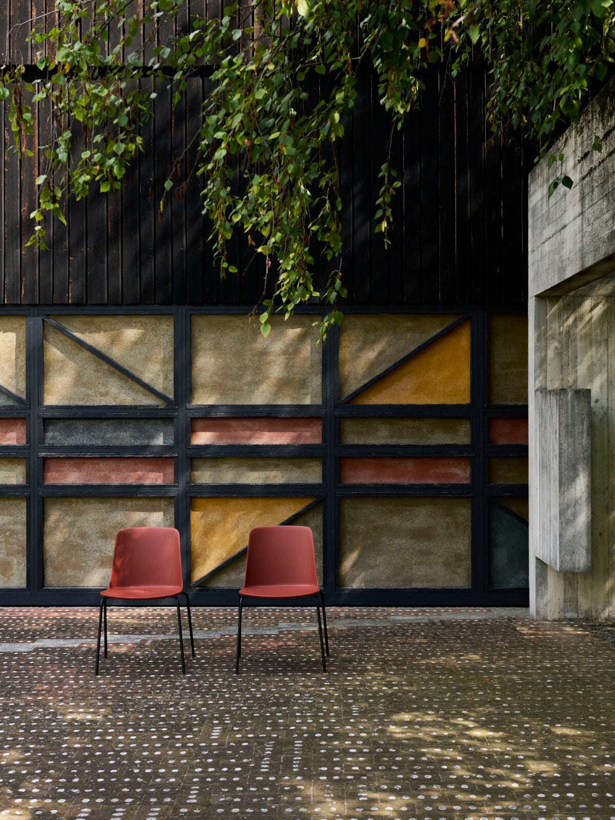 Rely HW138 Chair Red Brown