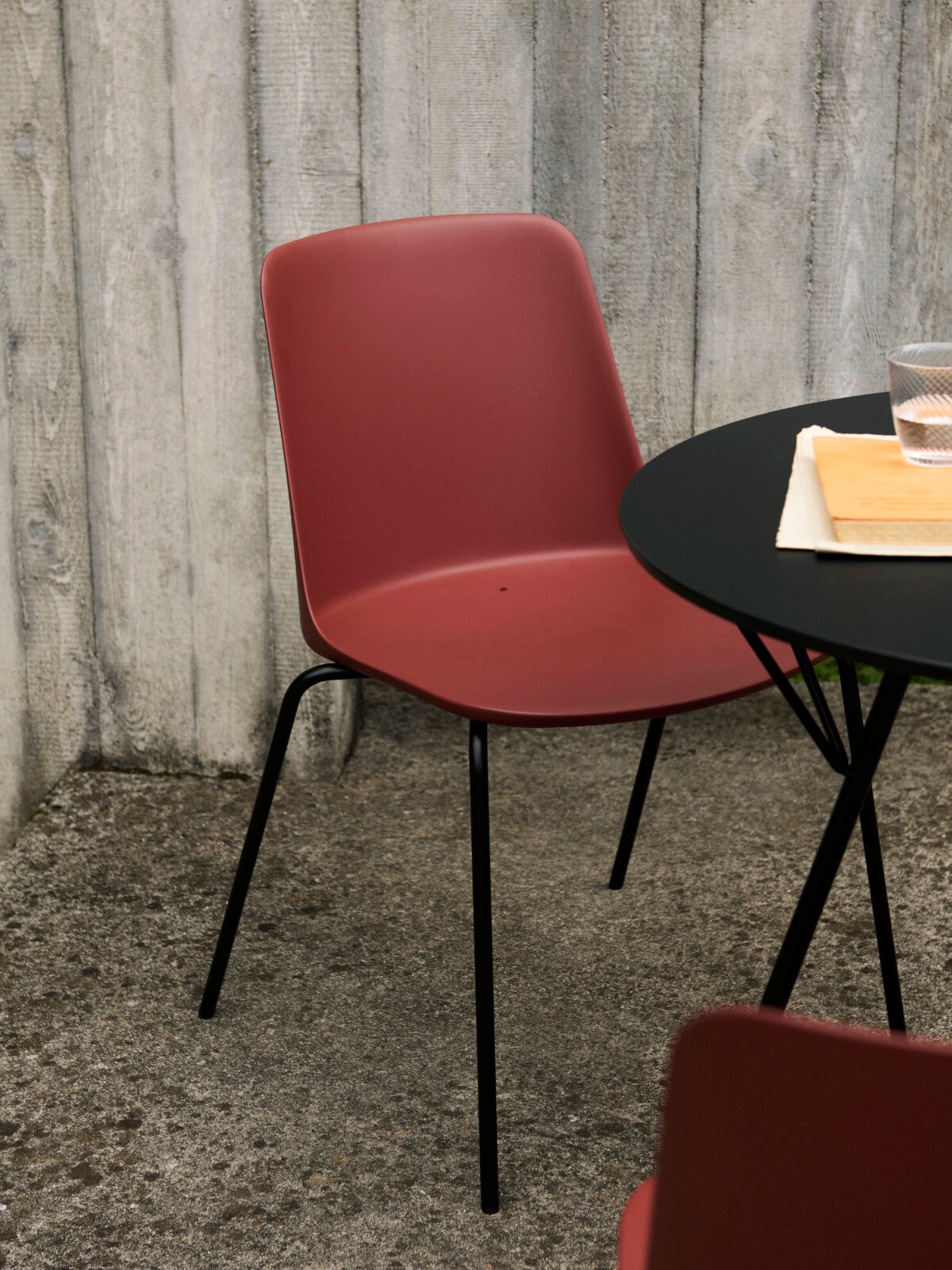 Rely HW138 Chair Red Brown