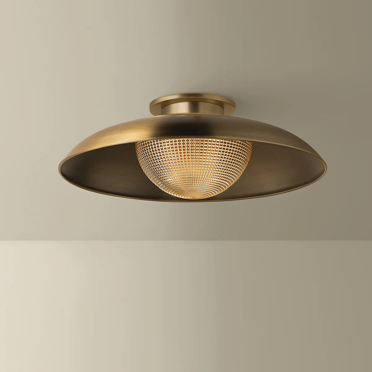 Braxton Flush Mount Brass