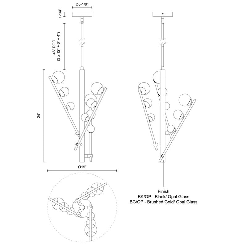 Juniper 3 Chandelier