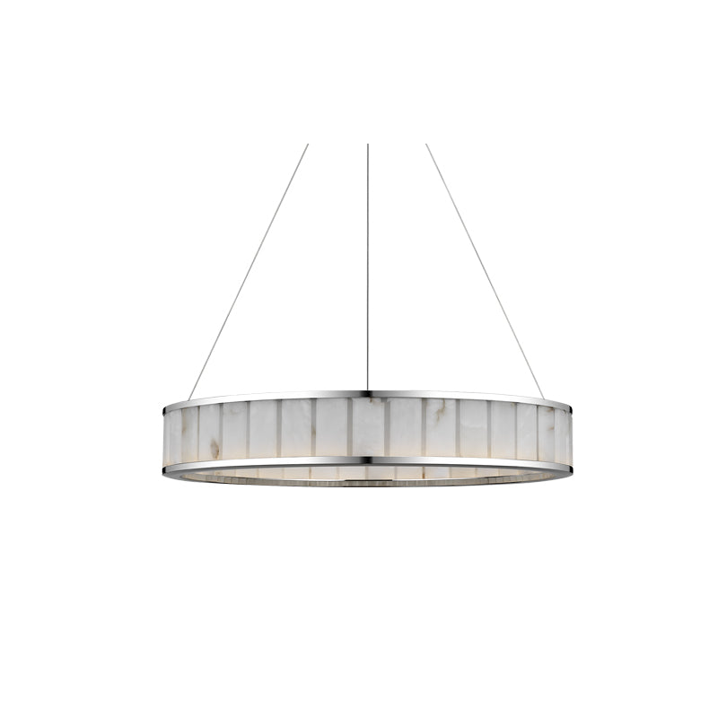 Iterna Chandelier Nickel/Alabaster