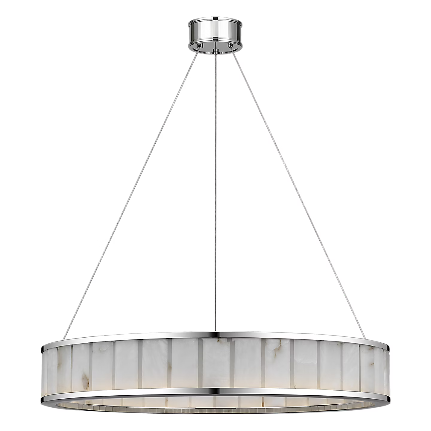 Iterna Chandelier Nickel/Alabaster