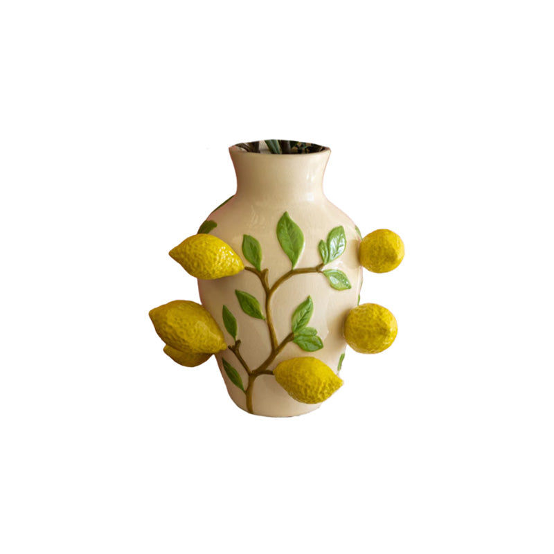 Jarrón De Cerámica Limones