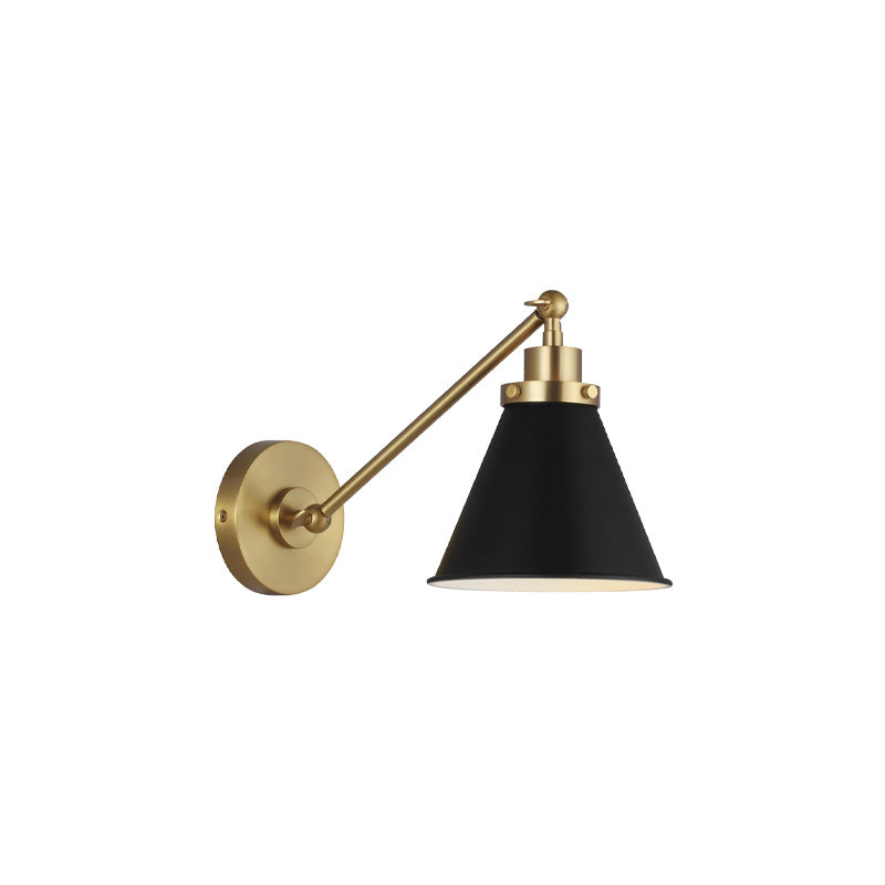 Wellfleet Sconce Black Brass
