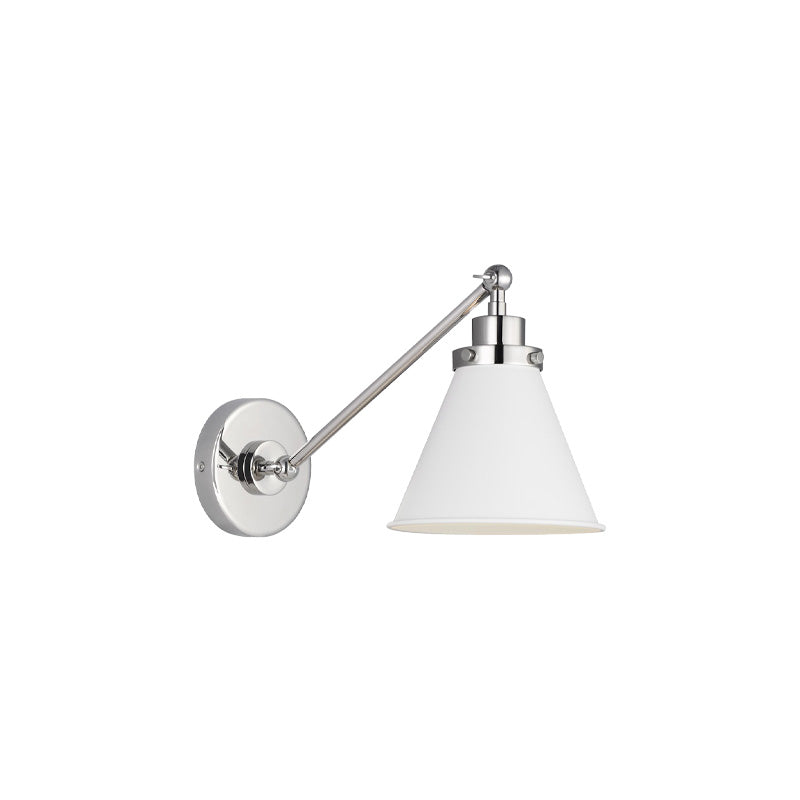 Wellfleet Sconce White Nickel