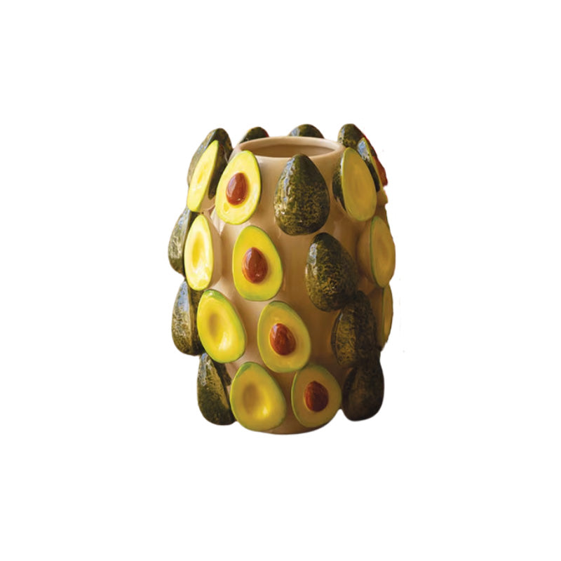Jarrón De Cerámica Aguacate