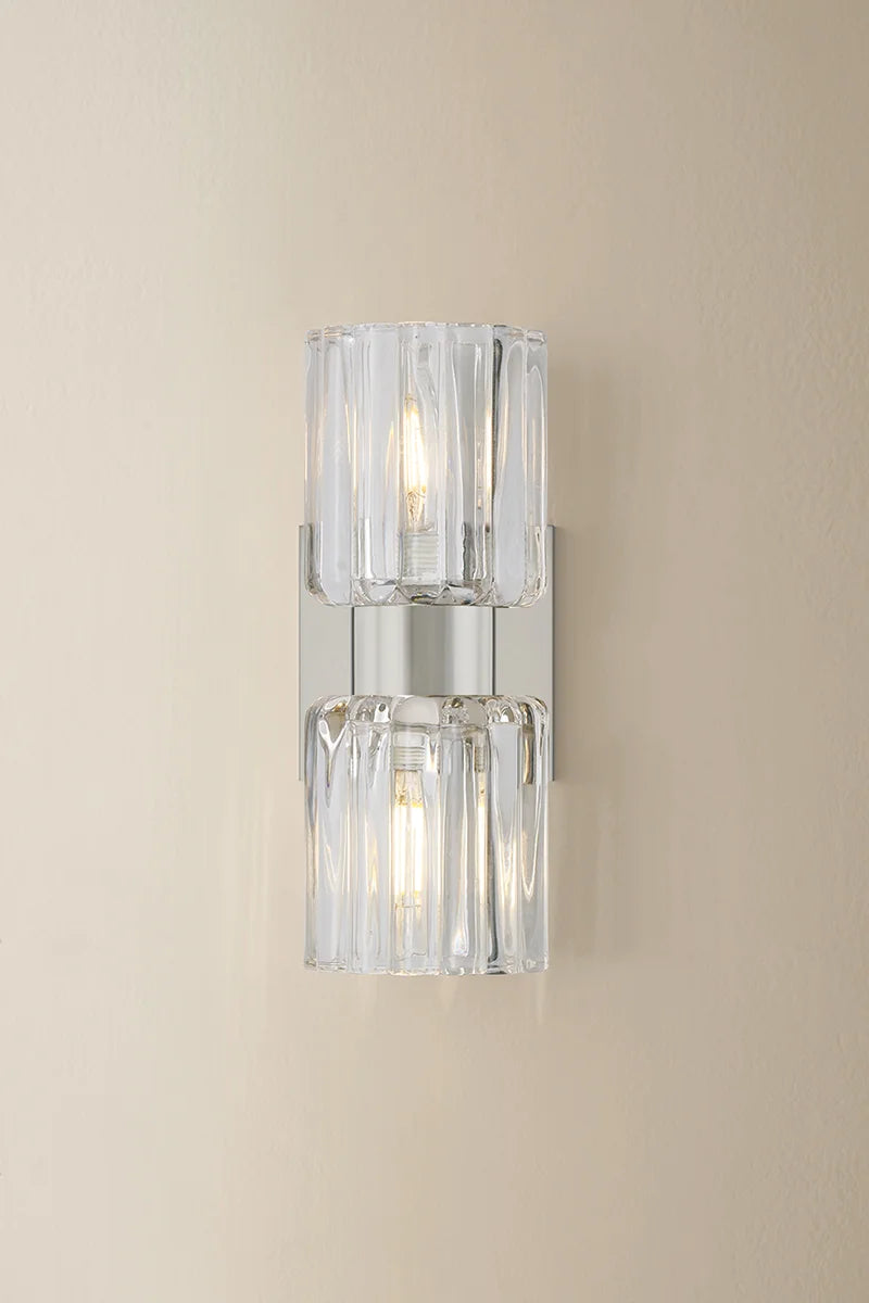 Danae 2 Light Sconce Nickel