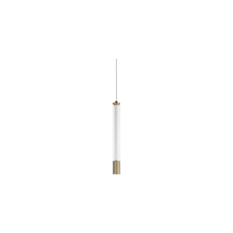 Cortex LED Single Pendant Aged Brass