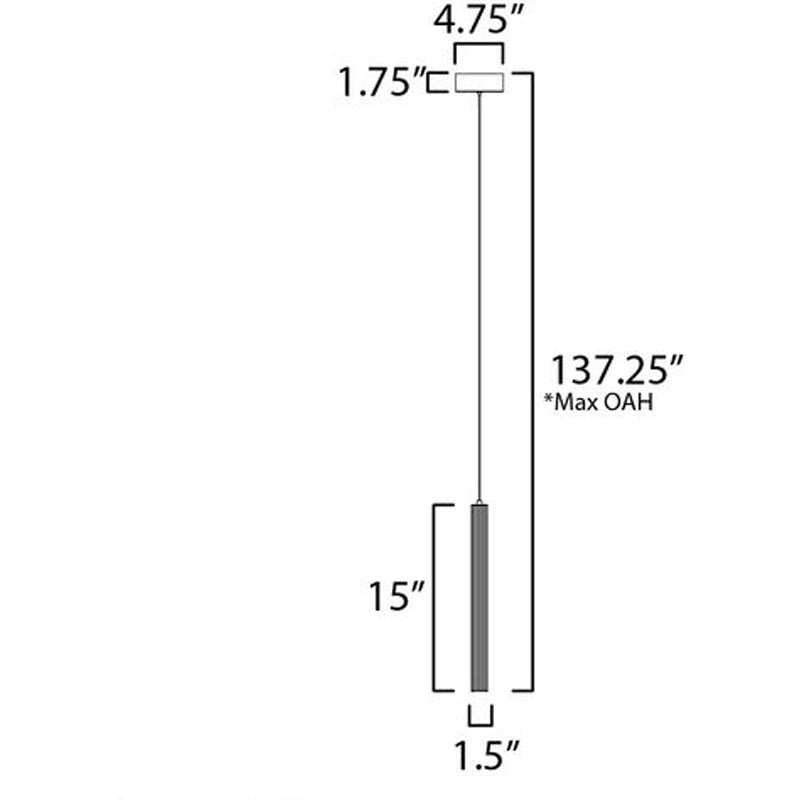 Cortex LED Single Pendant Aged Brass