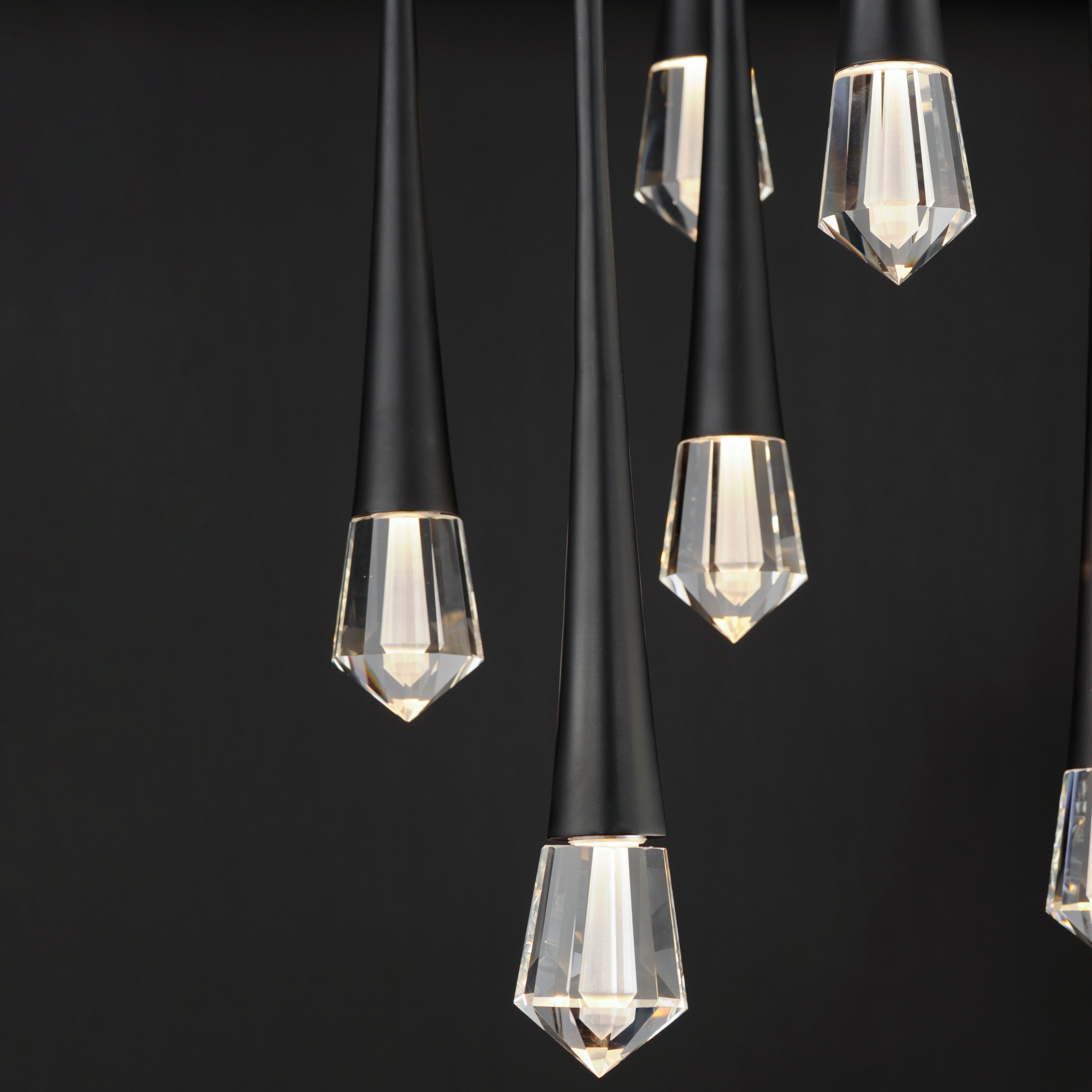 Pierce 12 Light Led Pendant Black