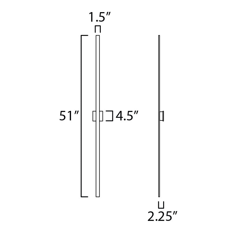 Alumilux Line 51" Outdoor Black