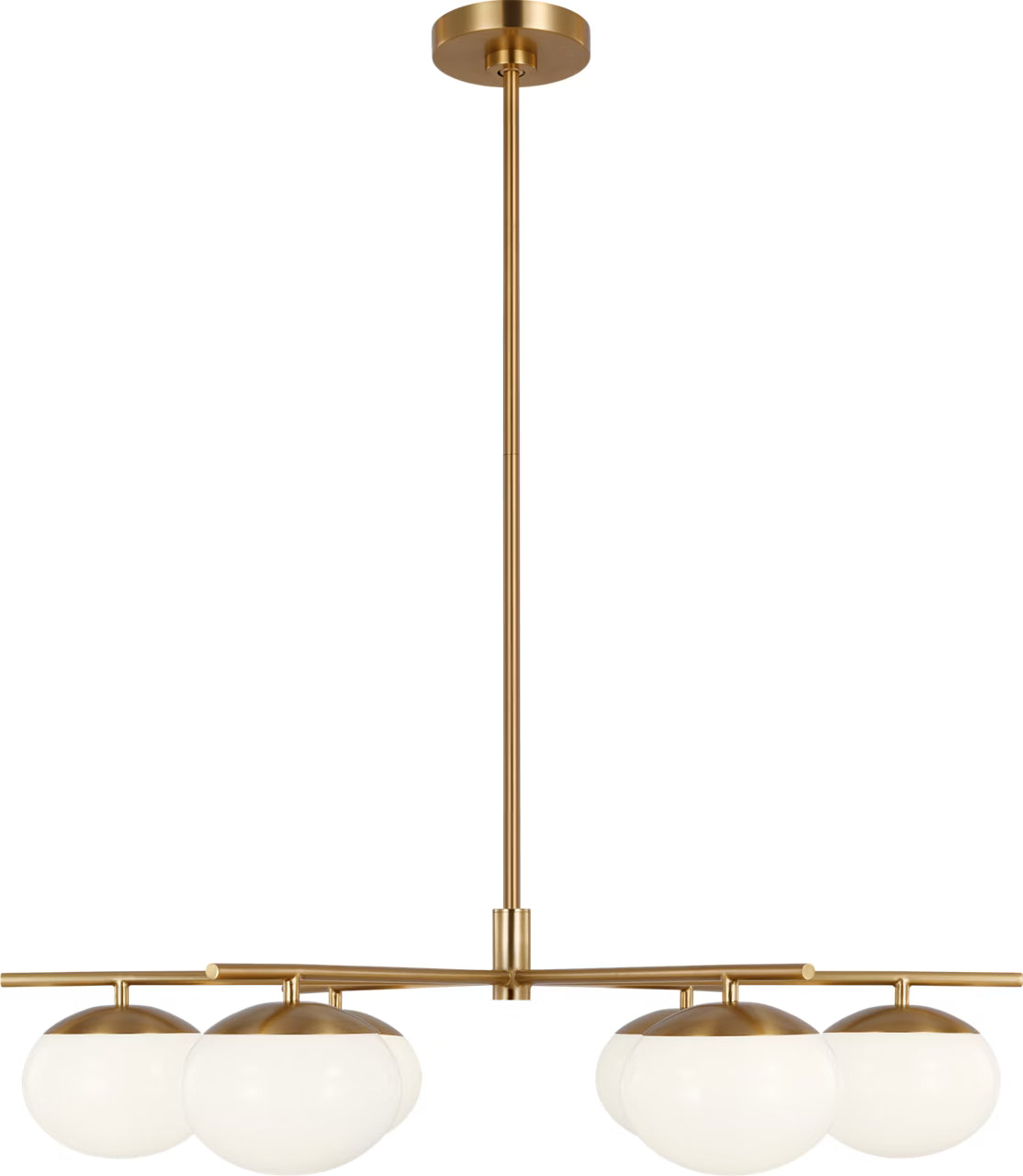 Lune Large Chandelier Brass