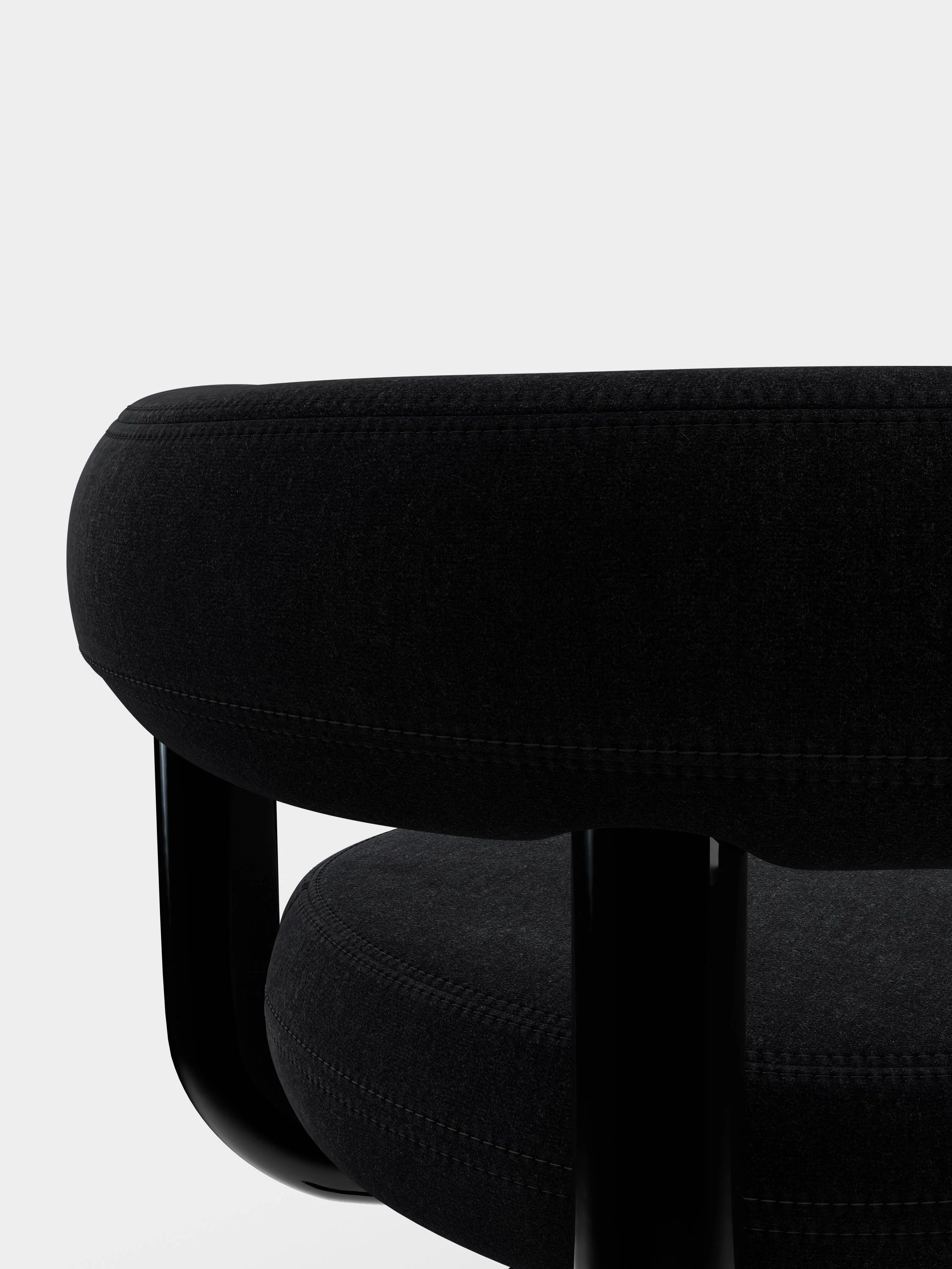 Fat Work Chair Black