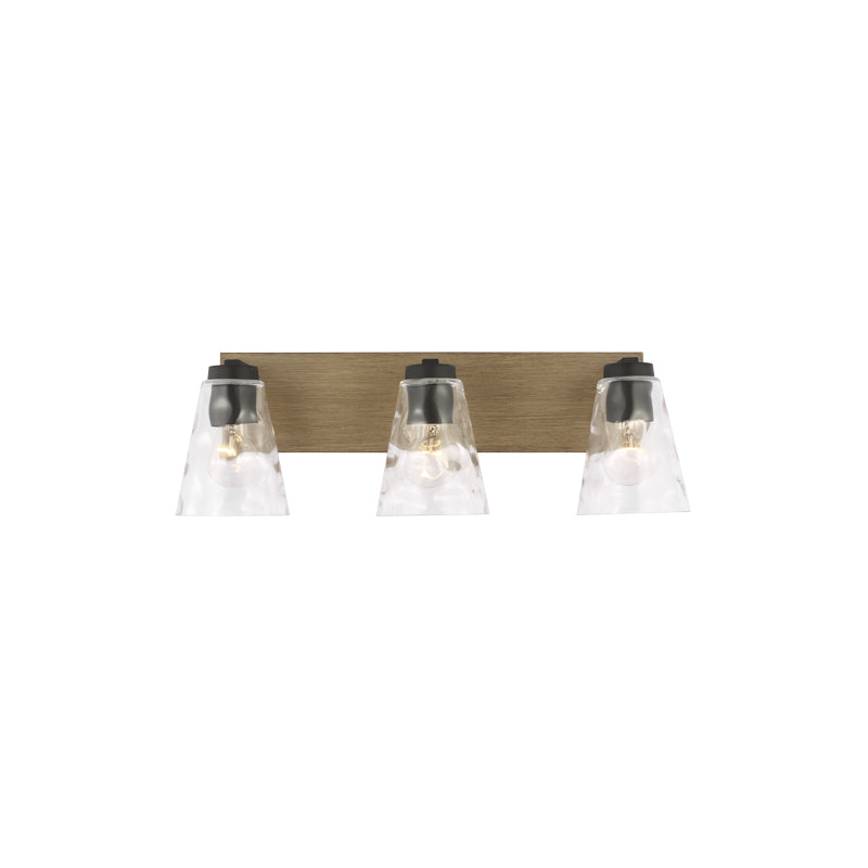 Dunton Three Light Bath Black