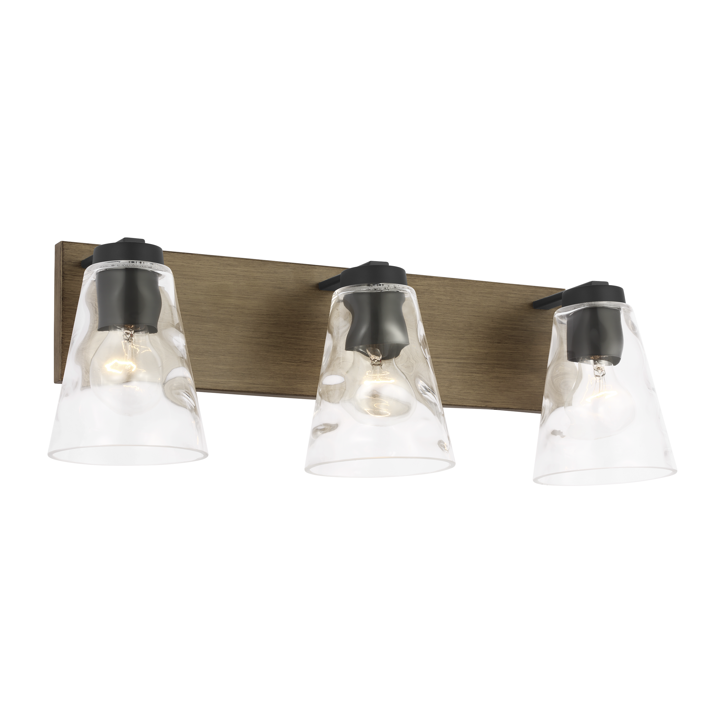 Dunton Three Light Bath Black