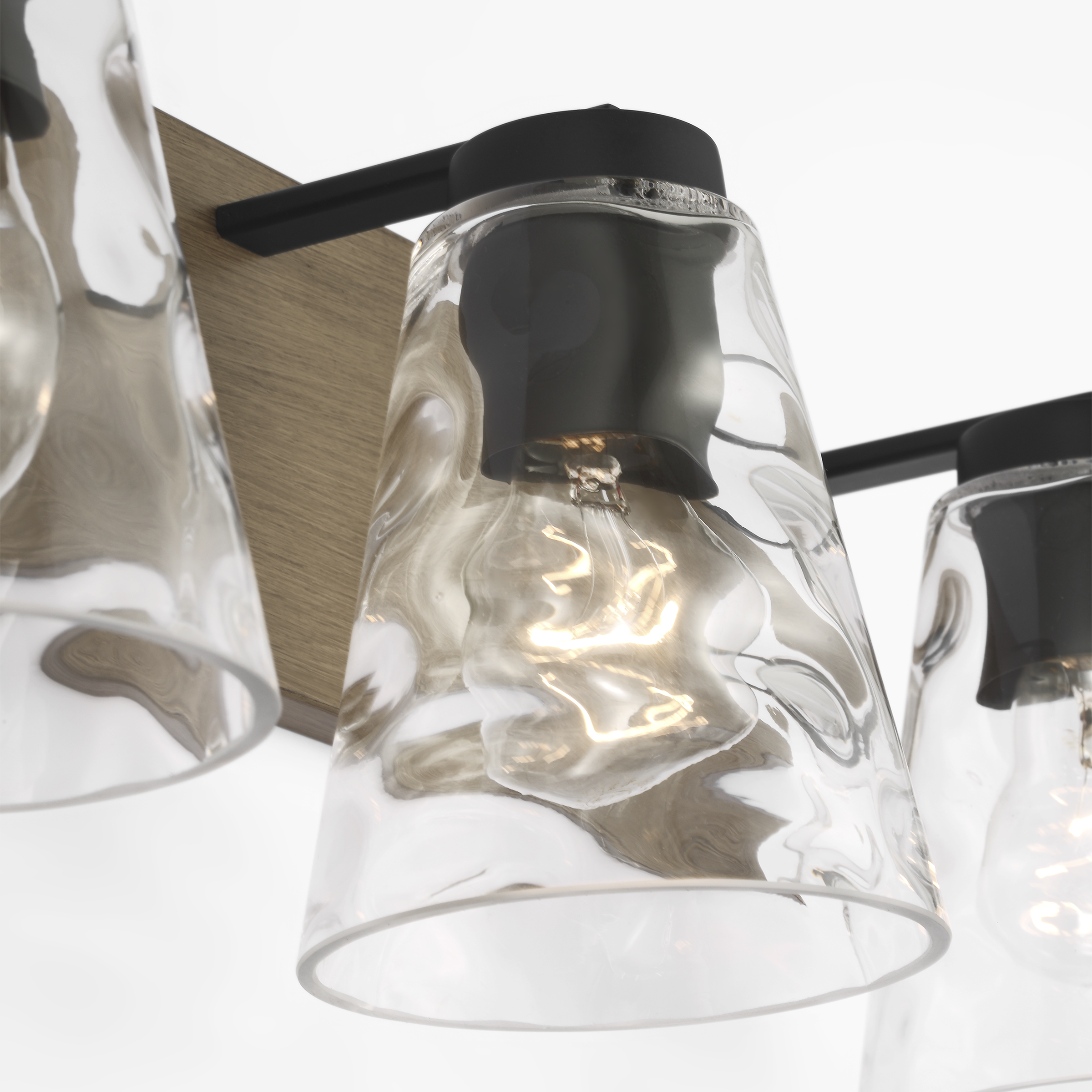 Dunton Three Light Bath Black