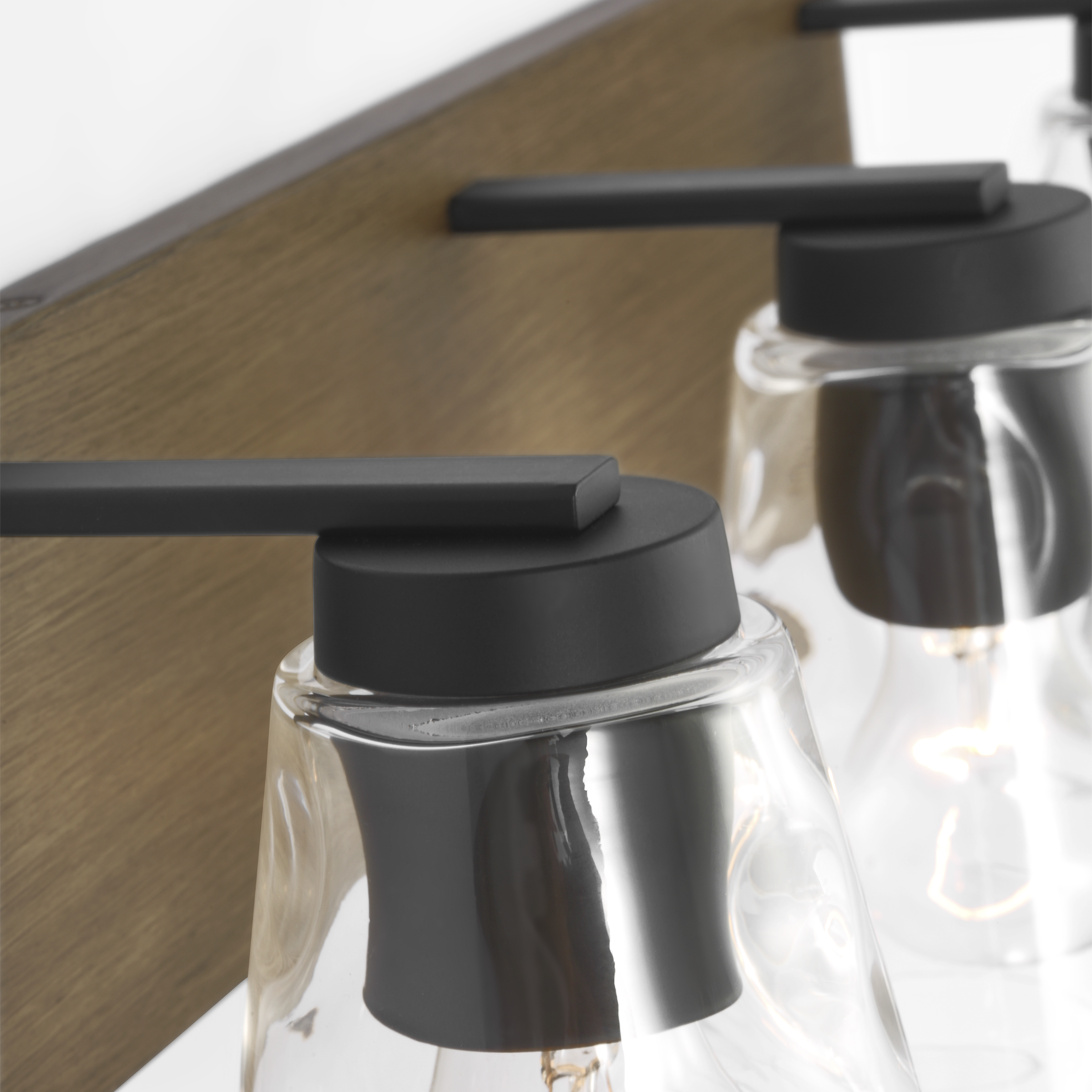 Dunton Three Light Bath Black