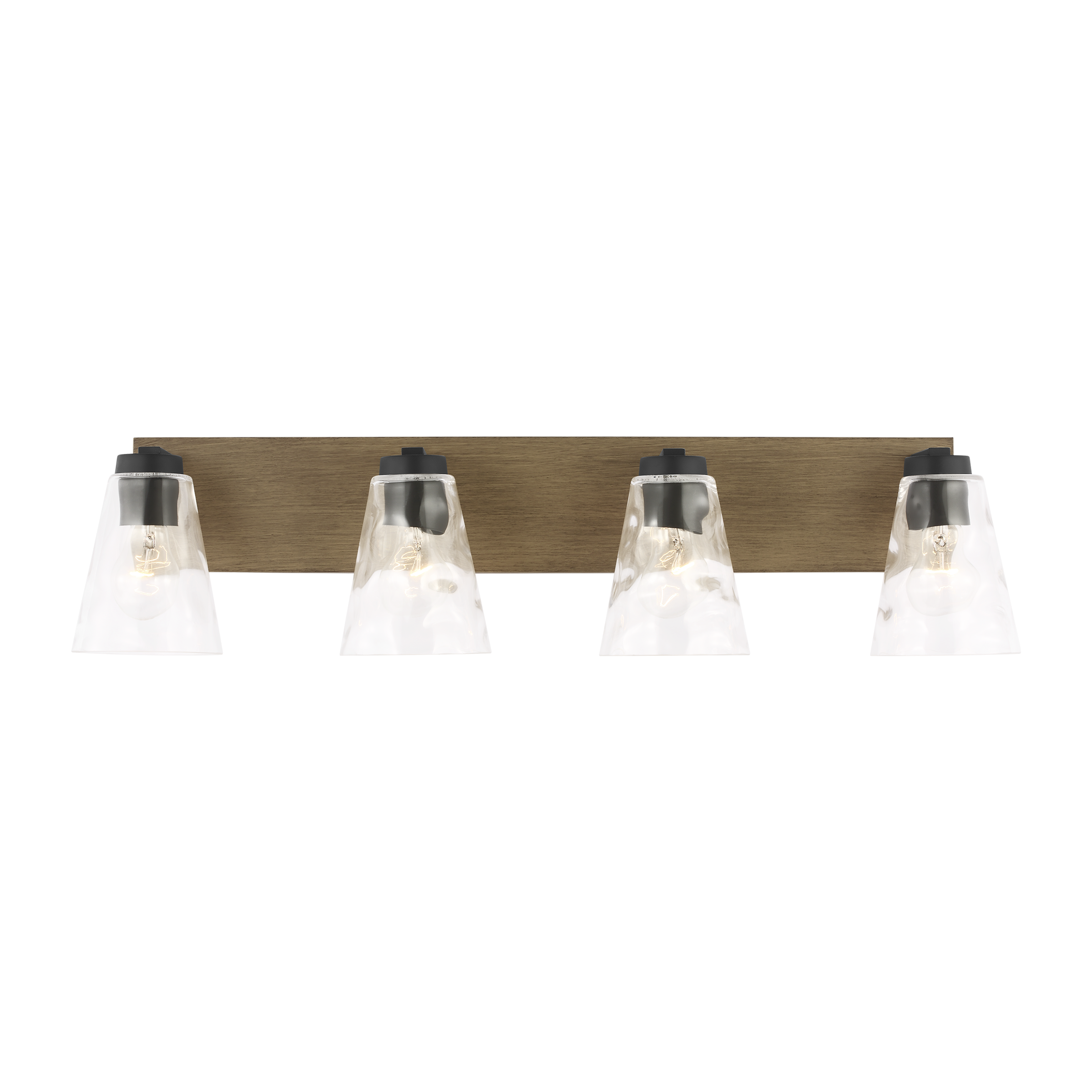 Dunton Four Light Bath Black