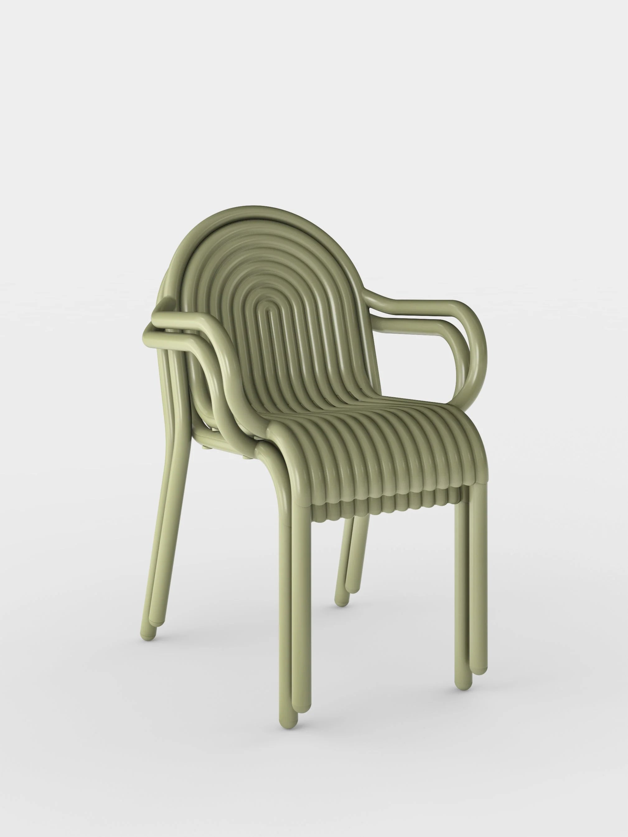 Groove Outdoor Arm Chair Moss