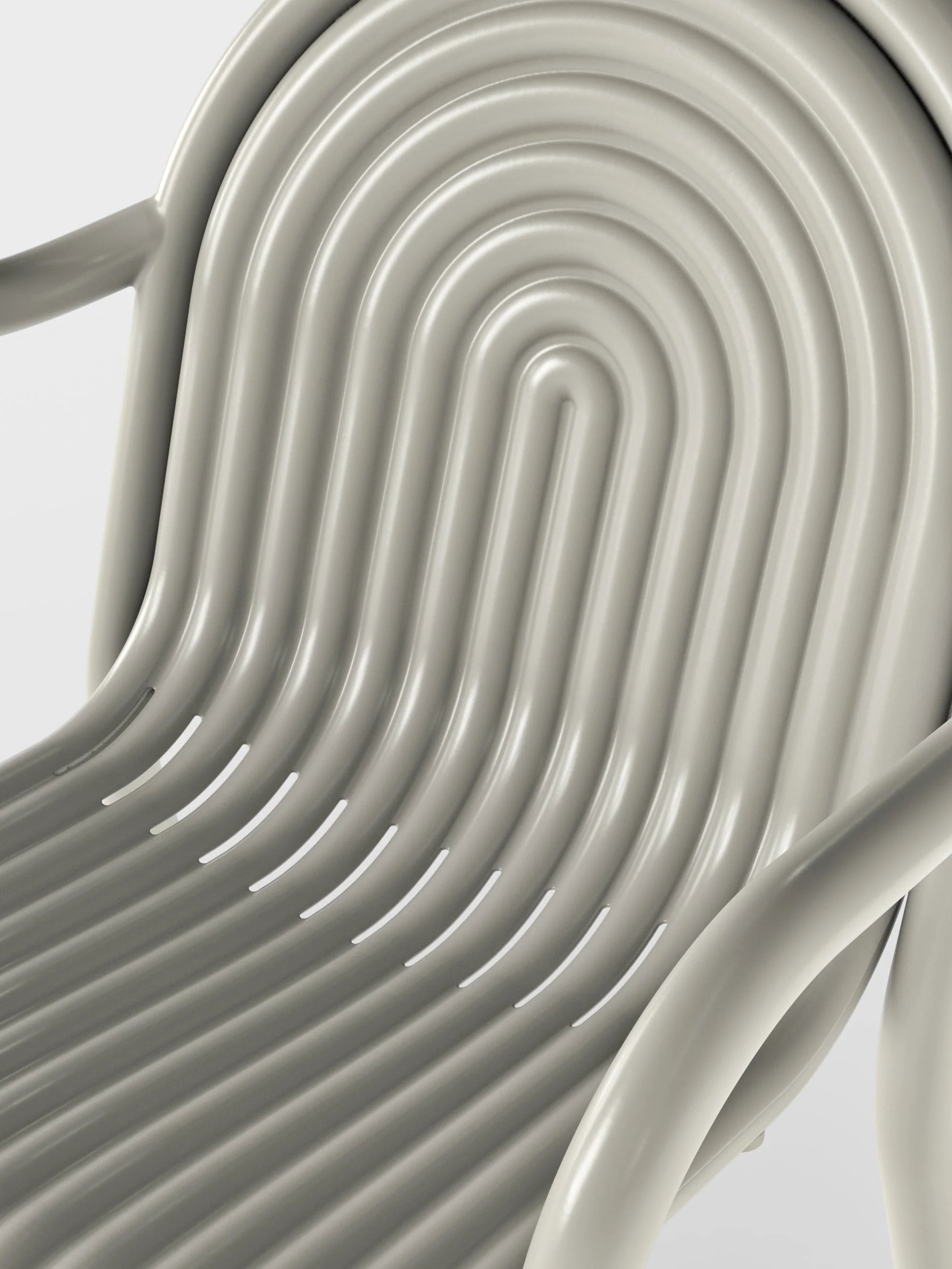 Groove Outdoor Arm Chair Putty
