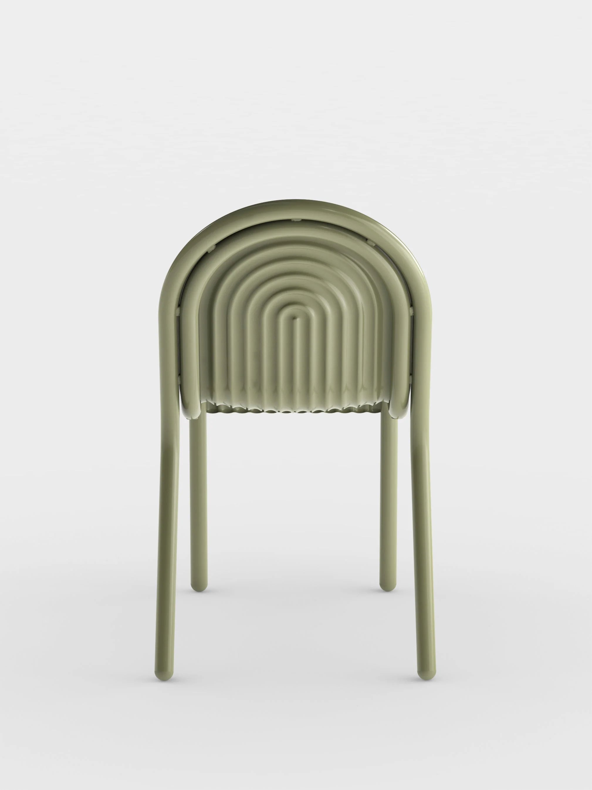 Groove Outdoor Side Chair Moss