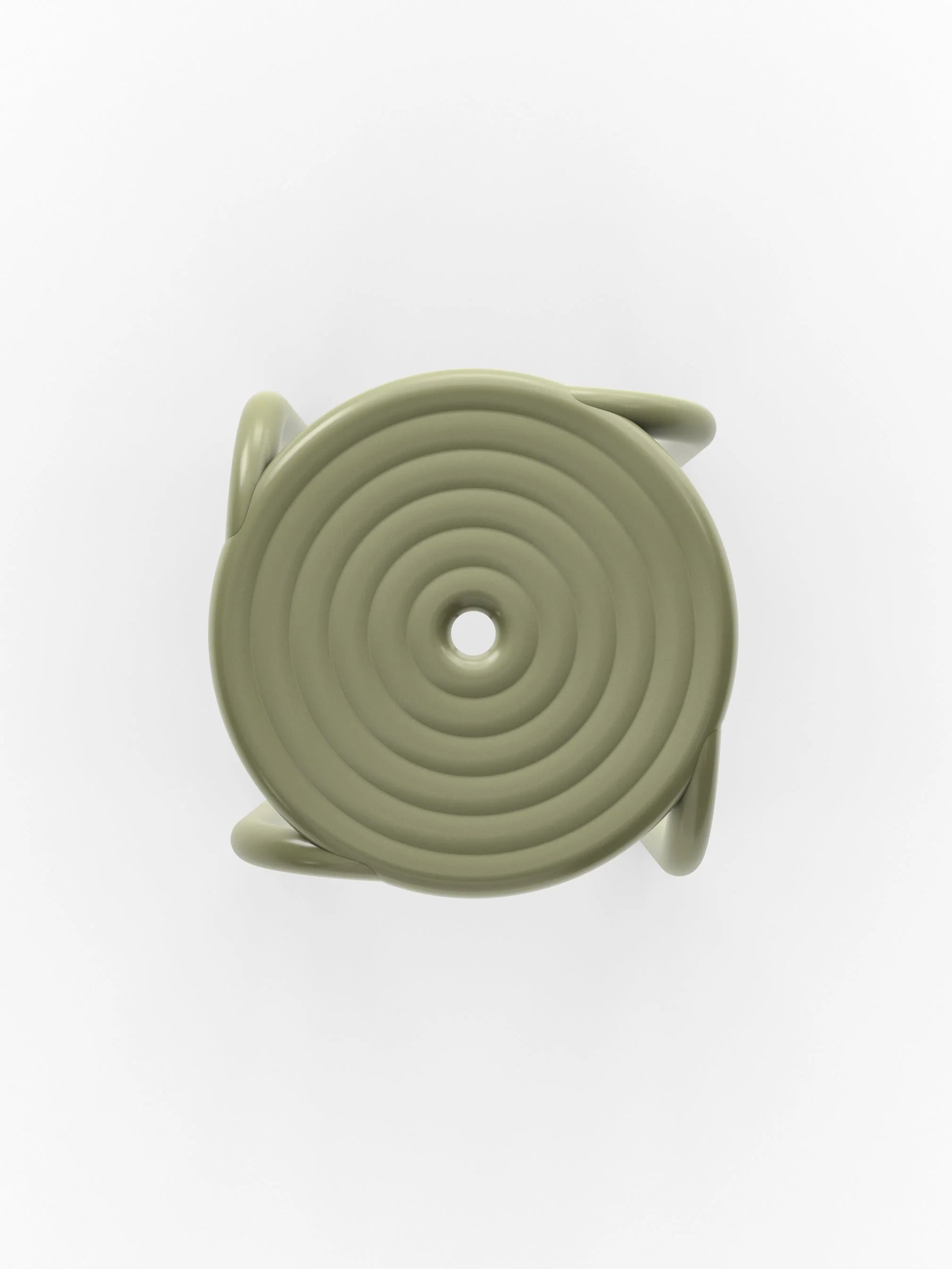 Groove Outdoor Stool Moss