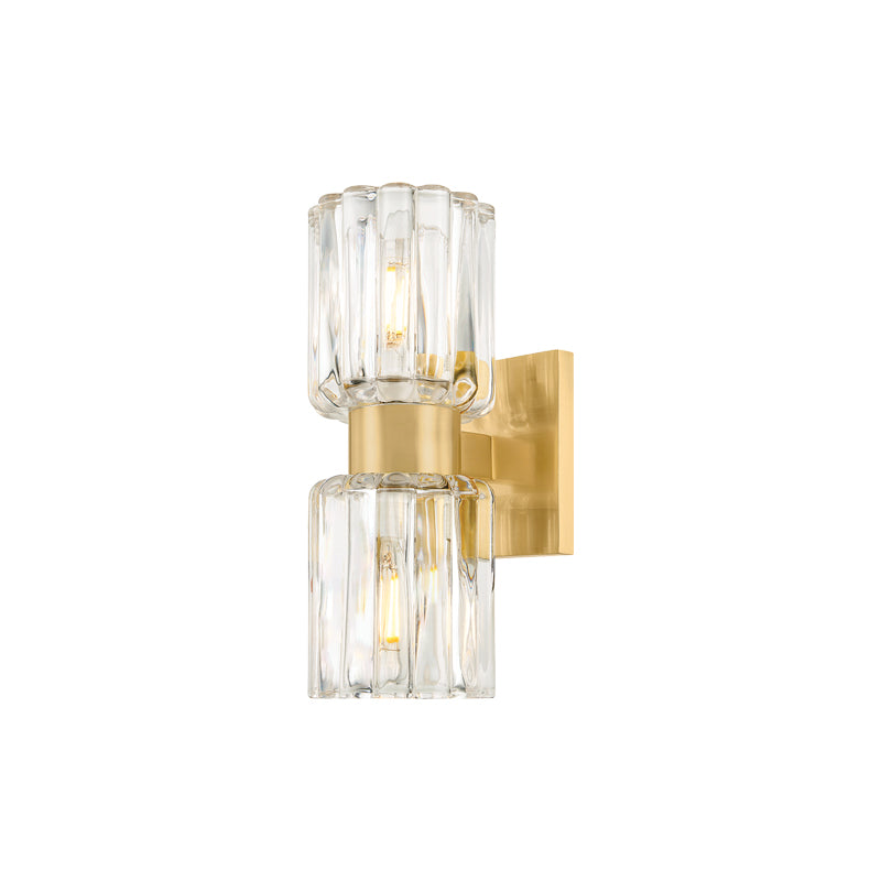 Danae 2 Light Sconce Brass