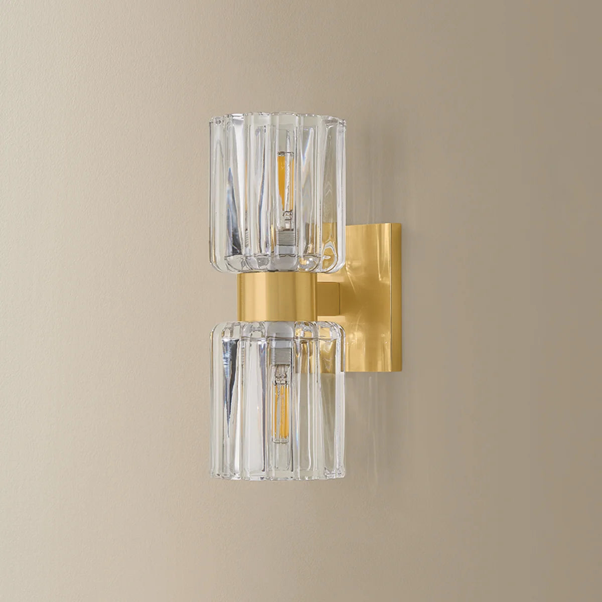 Danae 2 Light Sconce Brass