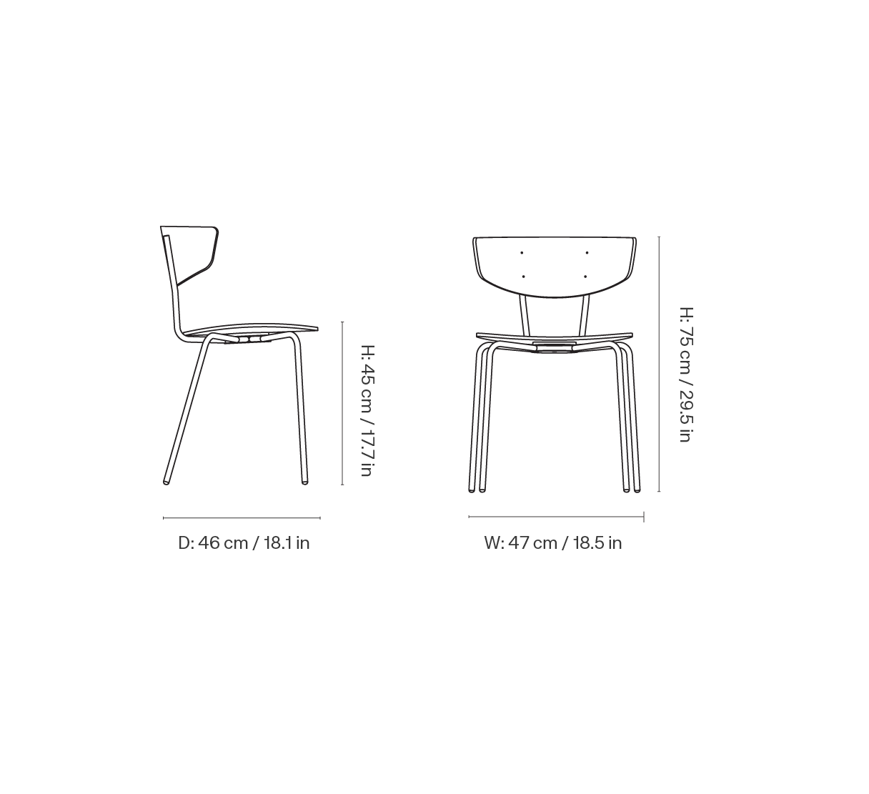 Herman Dining Chair Black