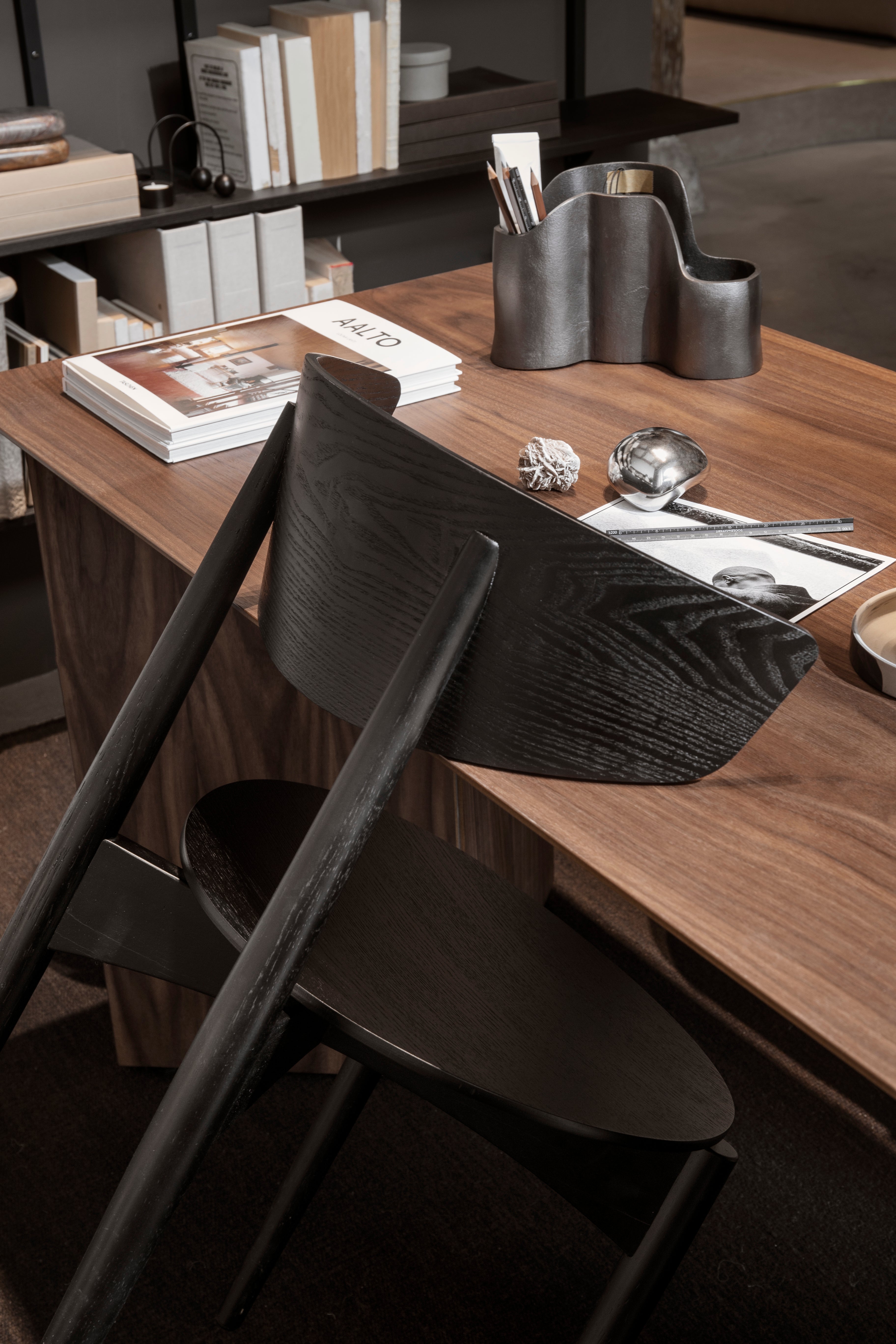 Herman Dining Chair Wood Black