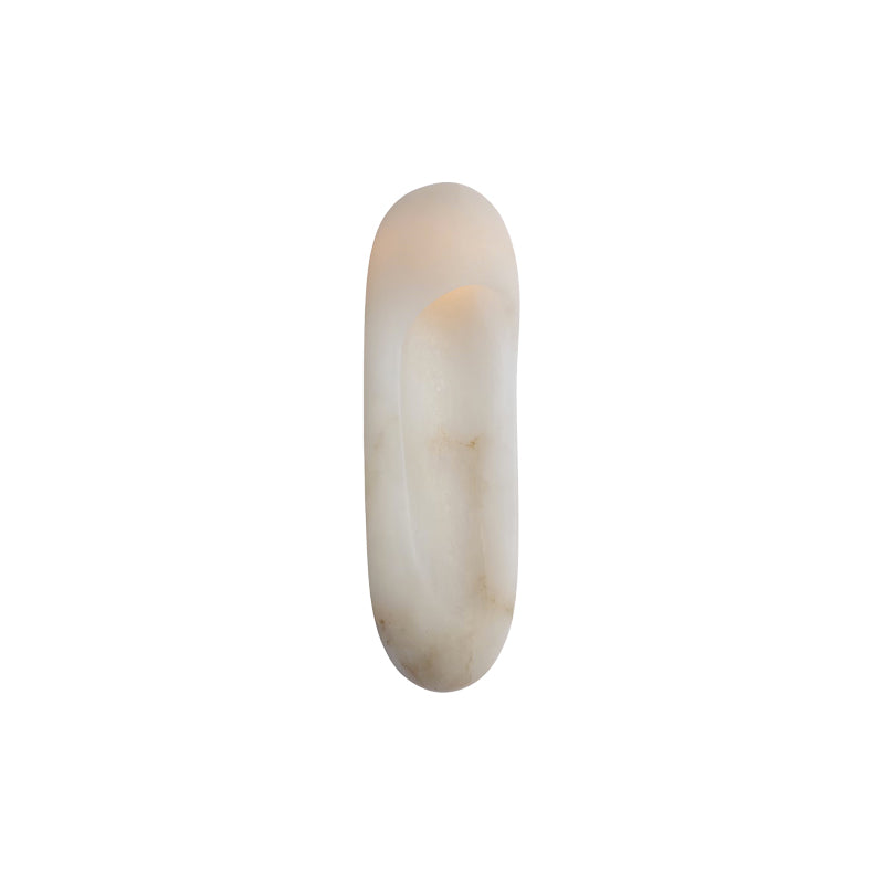Esculpa Elongated Wall Light Alabaster/Brass