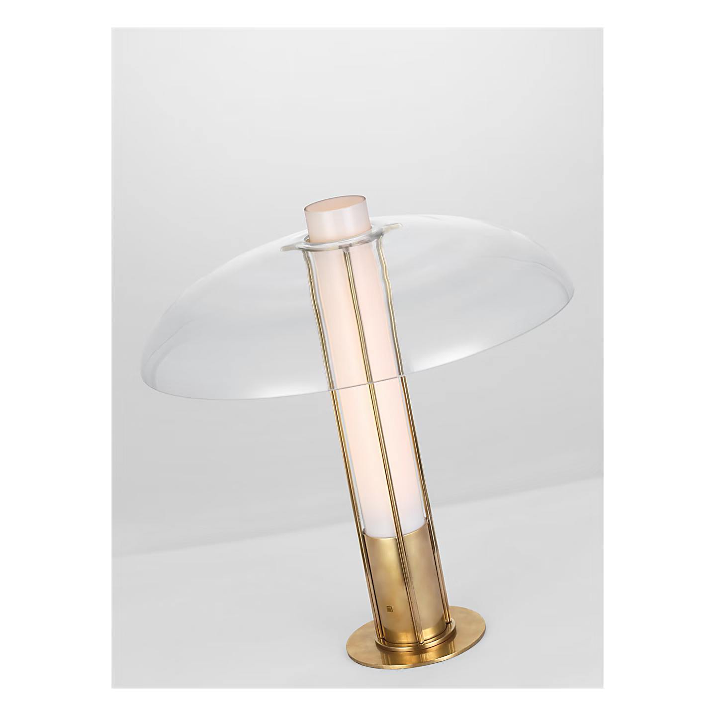 Troye Medium Lamp Nickel/Glass