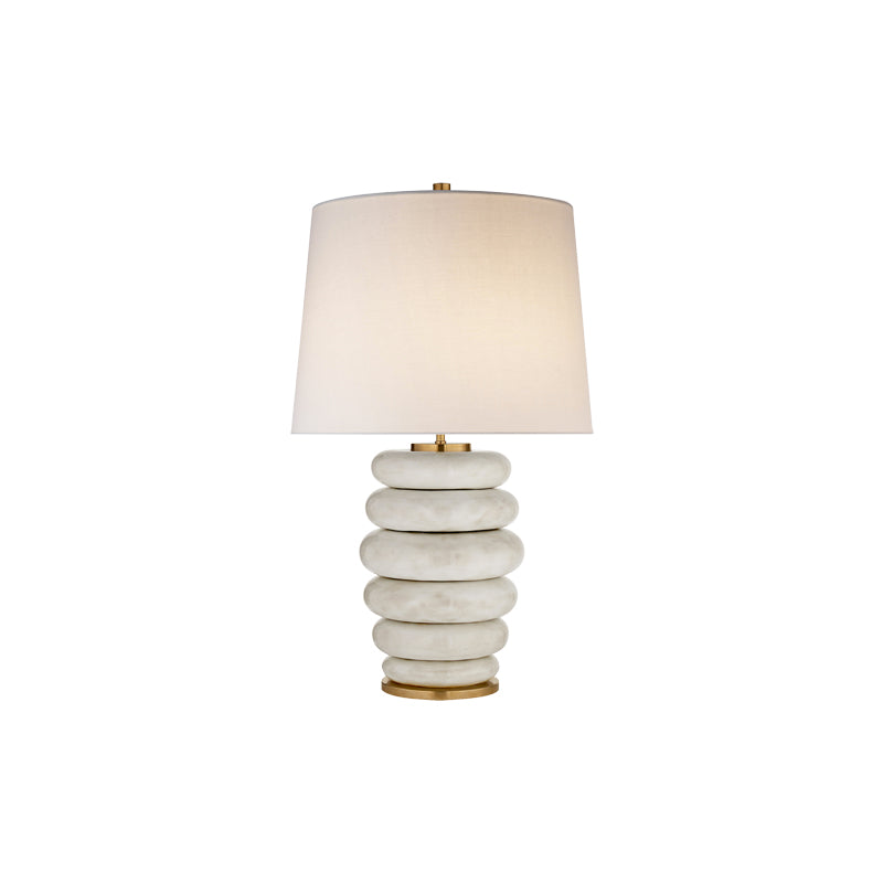 Phoebe Stacked Lamp White