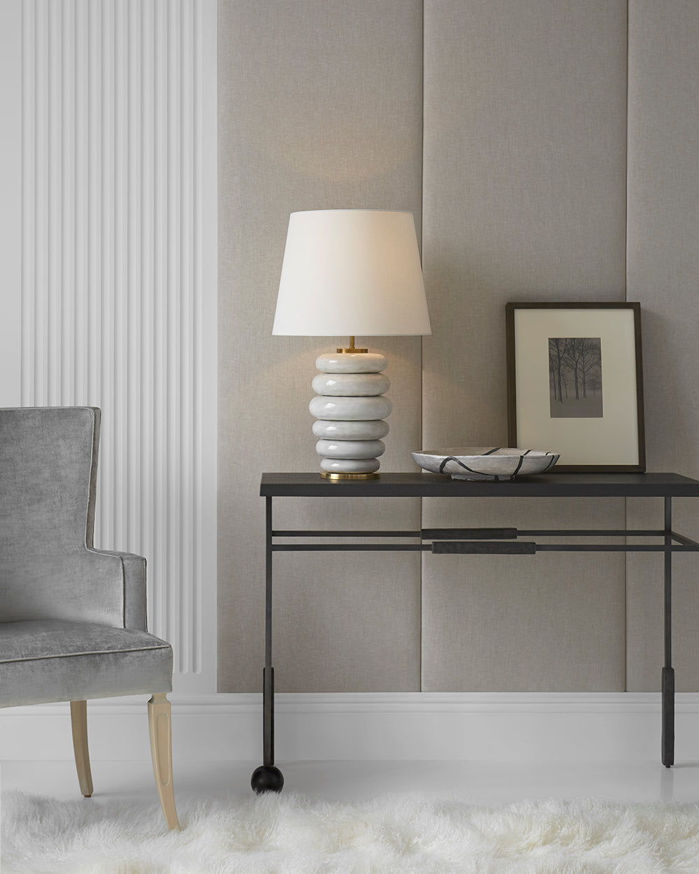 Phoebe Stacked Lamp Bronze