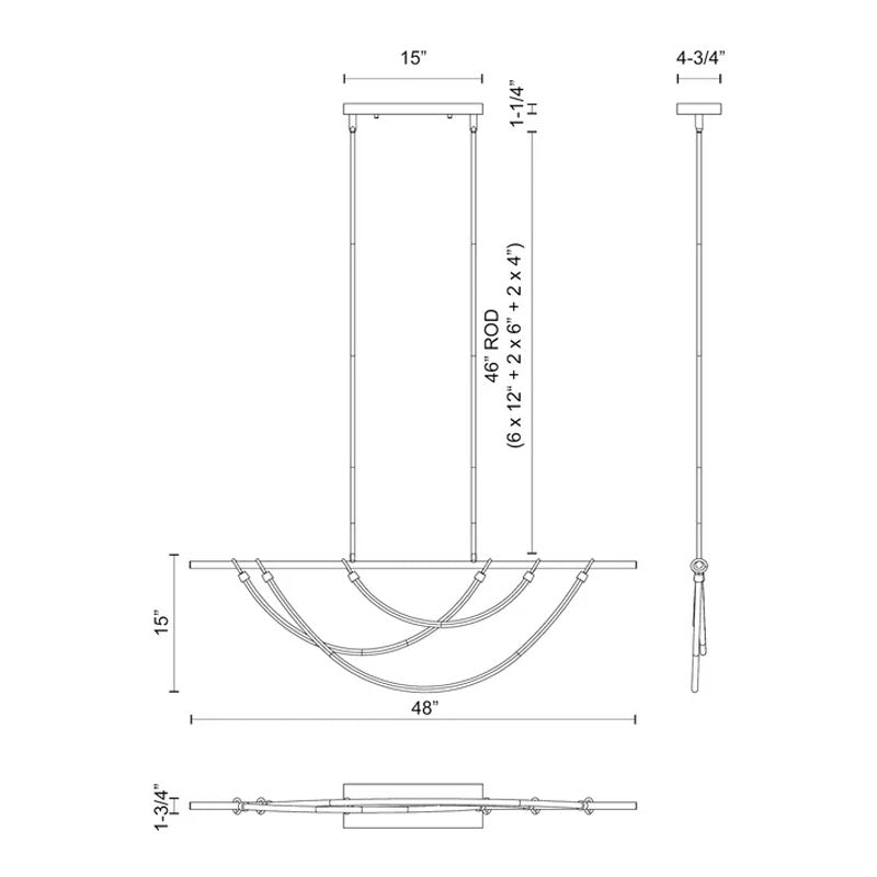 Aryas 48 Lineal Pendant