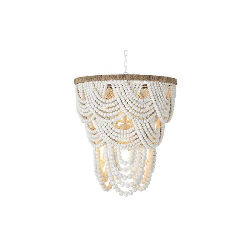 Lorelei Wood Bead Chandelier