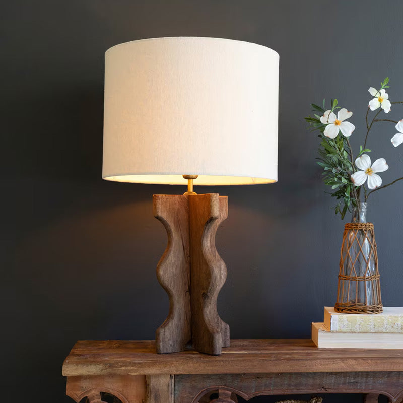 Mango Wood Table Lamp
