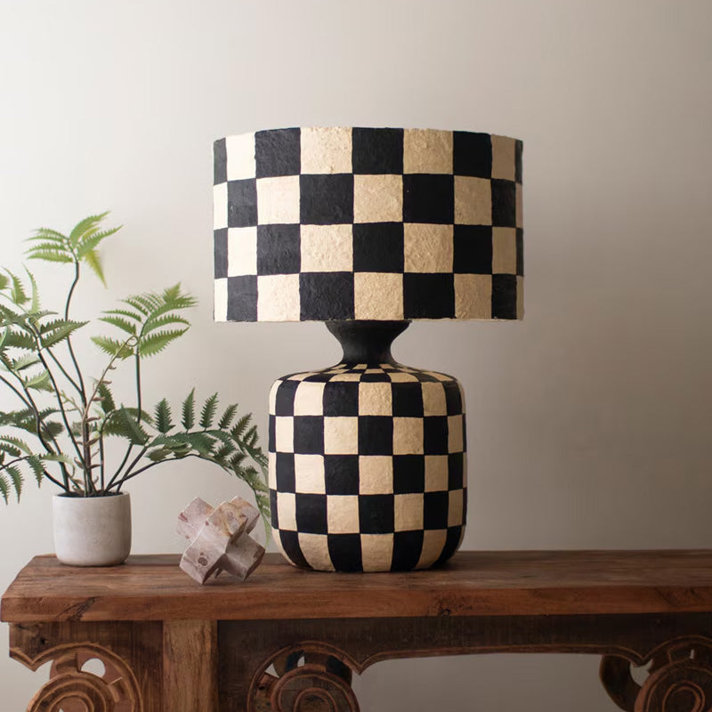 Black and White Table Lamp