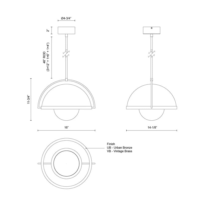 Bowery 16 Pendant